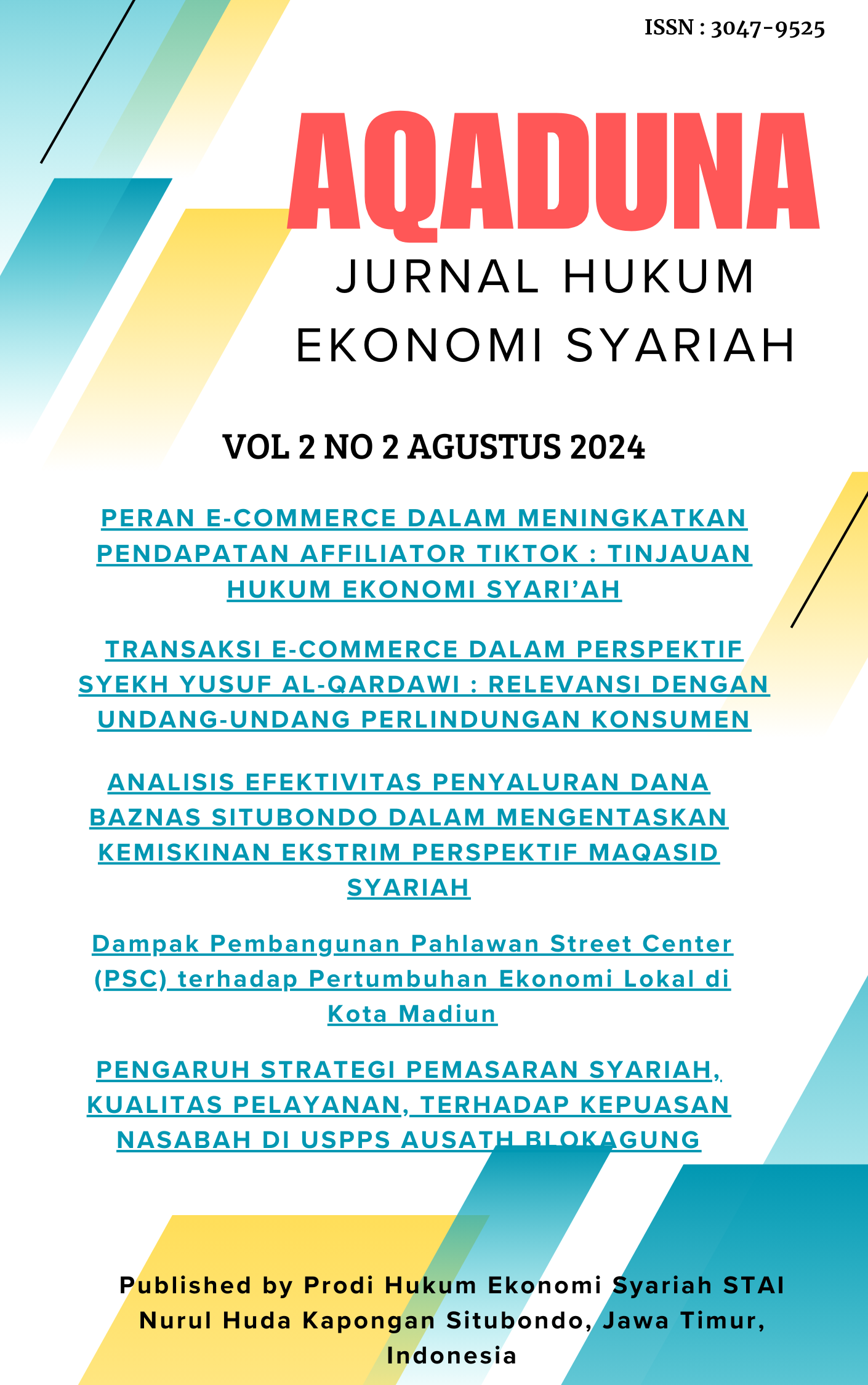 					View Vol 2 No 2 Agustus 2024
				